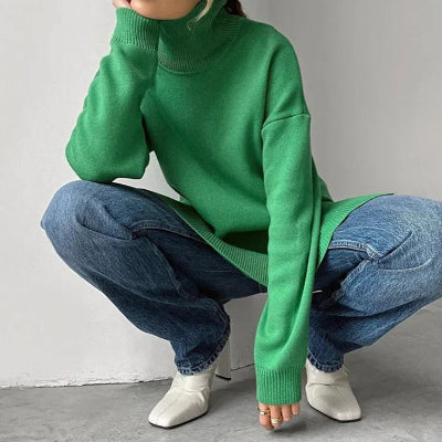 Pull - CozyTurtleneck™ - Vert
