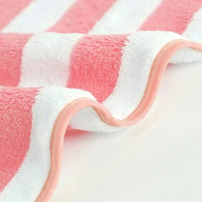 Serviette Microfibre - PetTowel™ - Rayures Rose Pâle