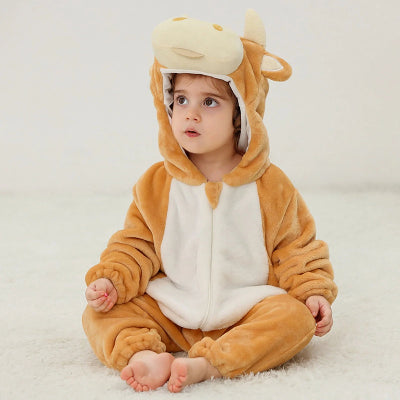 Pyjama Bebe - FluffyToddler™ - Vache Marron