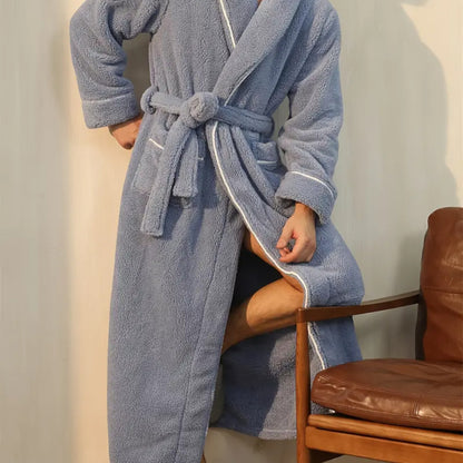 Peignoir De Bain - CozyCottonBathRobe™ - Gris