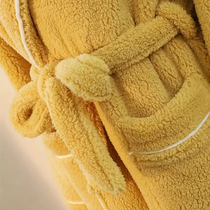 Peignoir De Bain - CozyCottonBathRobe™ - Jaune