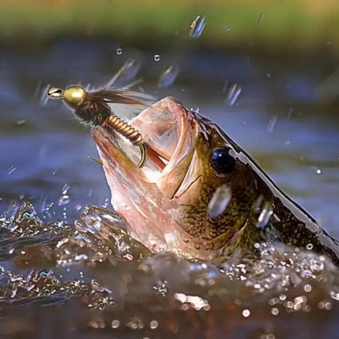 Mouches de Pêche - FlyHook™ - Nymphe à Tête en Laiton
