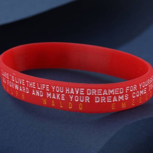 MotivationalSiliconeBracelet™ - Rouge