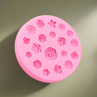 Moule pour Chocolat - FlowersSiliconeMold - Rond