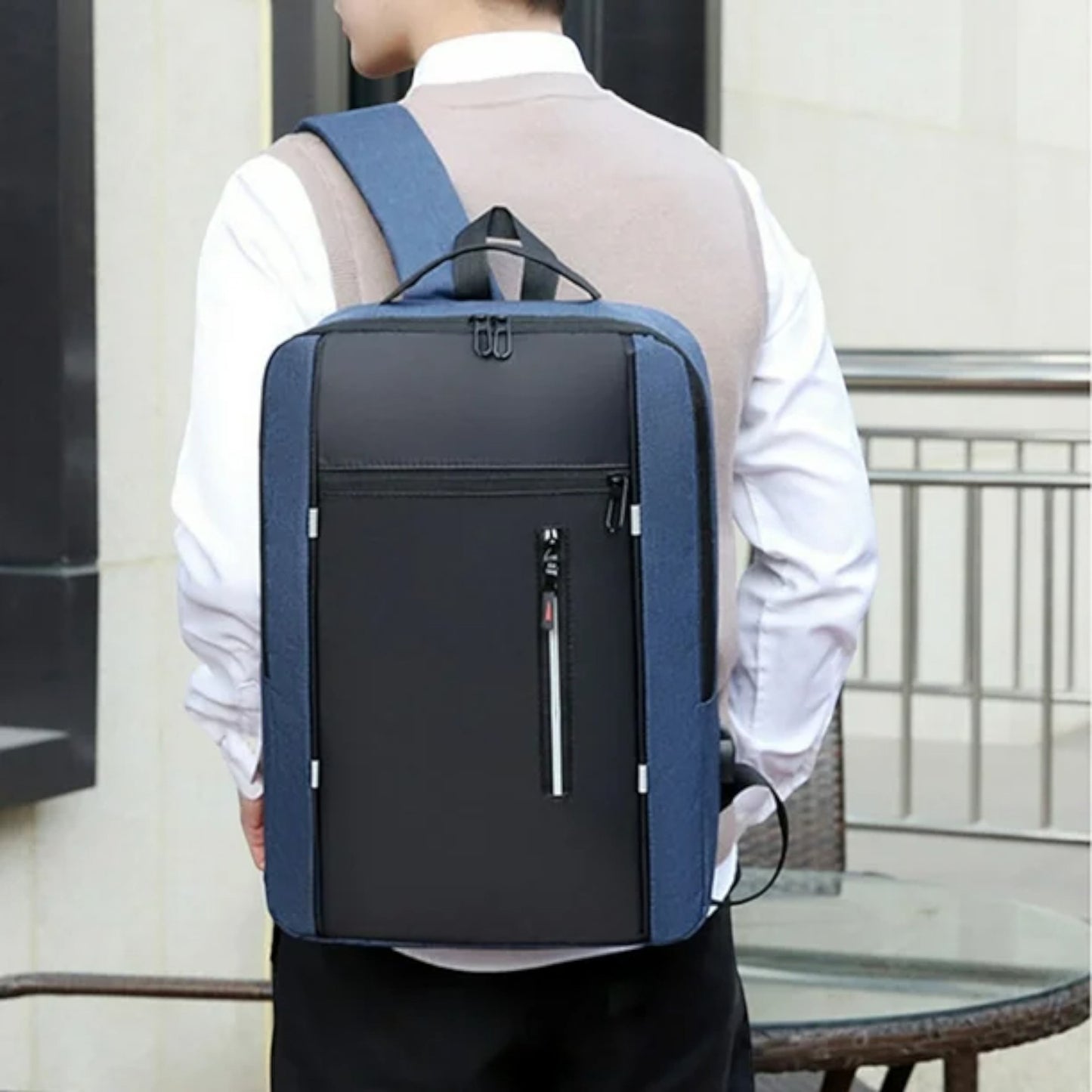 Sac à Dos pour Ordinateur - OfficeTechPack™ - Bleu