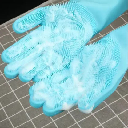 Gant de Toilettage - GroomGlove™ - Bleu