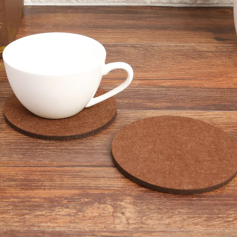 Dessous de Verre - RoundFeltCoaster™ - Marron