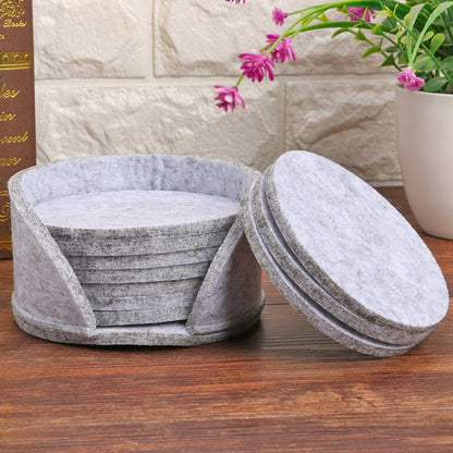 Dessous de Verre - RoundFeltCoaster™ - Gris Clair