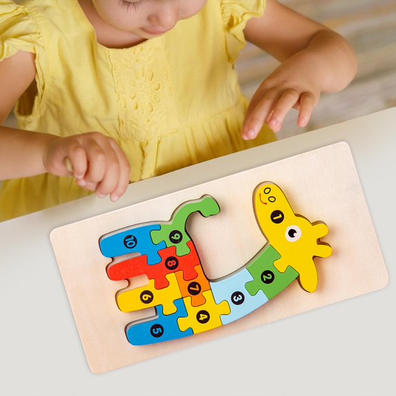 puzzle en bois - MacaronPuzzle™ - Jiraffe