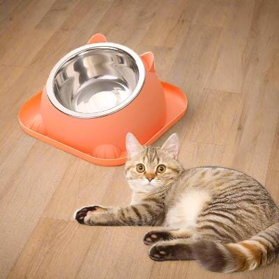 Gamelle Chat - CatTiltProof™ - Rose