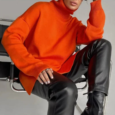 Pull - CozyTurtleneck™ - Orange
