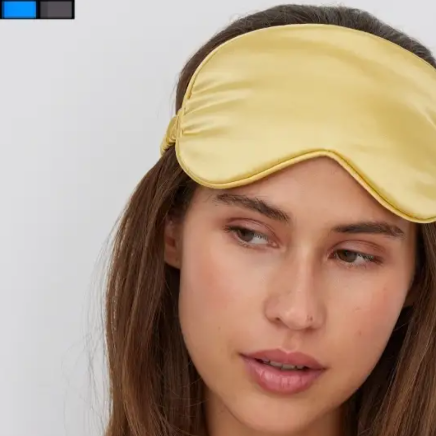 Masque de Sommeil - SilkDreamer™ - Jaune