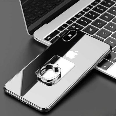 Support de Téléphone - TransparentCellPhoneRing™ - Rectangle Noir