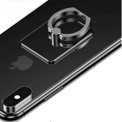 Support de Téléphone - TransparentCellPhoneRing™ - Rectangle Noir