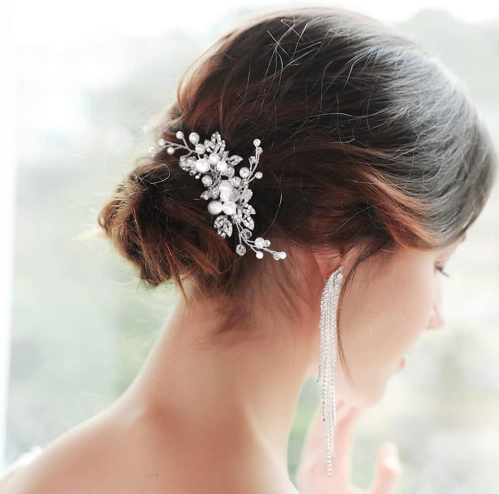 Peigne à cheveux mariage - JewelryHairCombs™ - Perles
