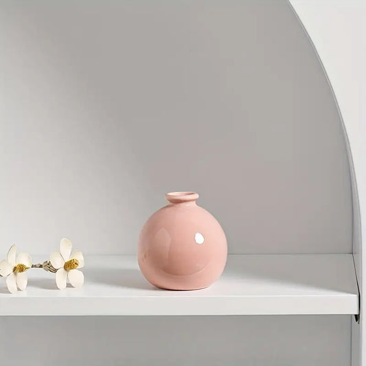 Vase en Céramique - ZenHydroVase™ - Rose