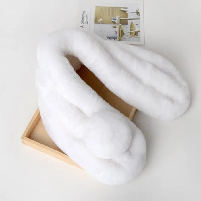 Écharpe Femme Hiver - CozyFurWrap™ - Blanc