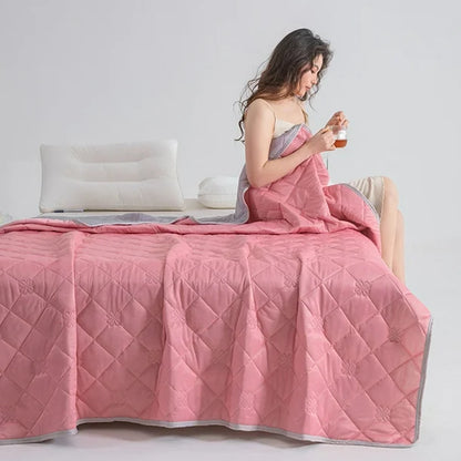 Couette d'Été - ChillBreezeComforter™ - Rose