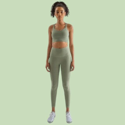 Combinaison Sport Femme - WomenFitnessSet™ - Vert Clair