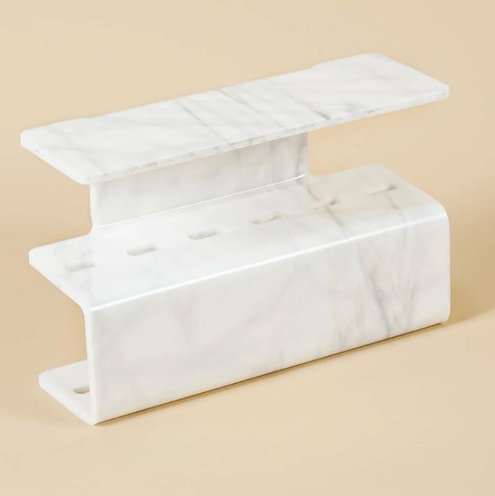 Rangement Maquillage - EyelashTweezersStorage™ - Marbré