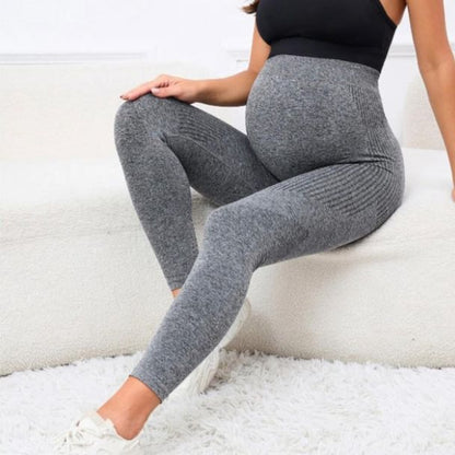 Legging pour Femme Enceinte - MaternityLeggings™ - Gris