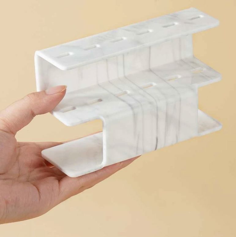 Rangement Maquillage - EyelashTweezersStorage™ - Marbré