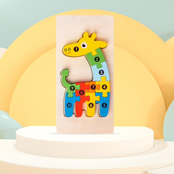 puzzle en bois - MacaronPuzzle™ - Jiraffe
