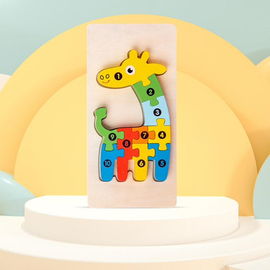 puzzle en bois - MacaronPuzzle™ - Jiraffe