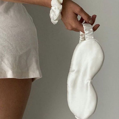 Masque de Sommeil - SilkDreamer™ - Blanc