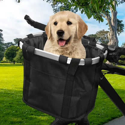 PANIER VELO POUR CHIEN	- PetRideBasket™ - Carré Noir