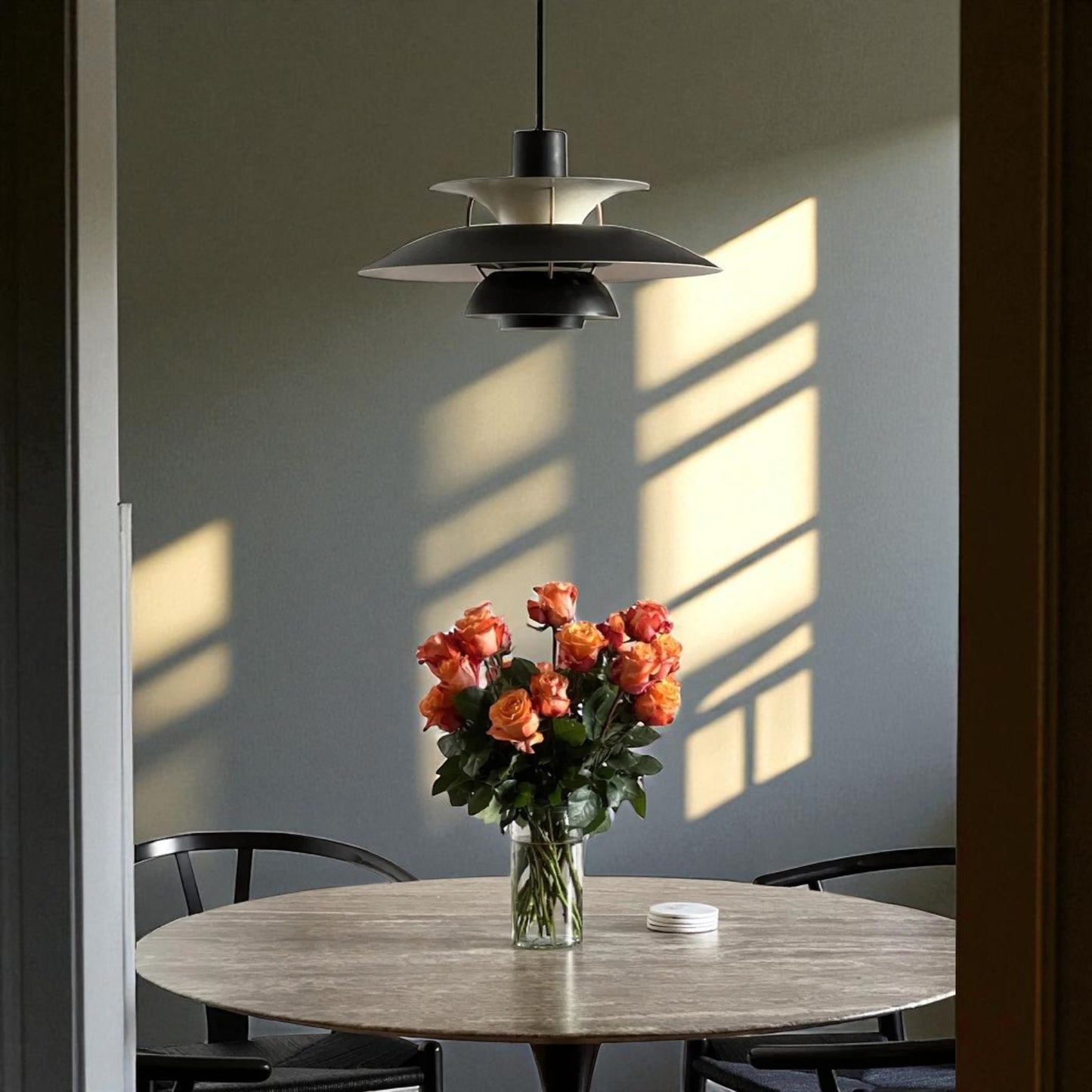 Lustre Plafond - UmbrellaLED™ - Noir