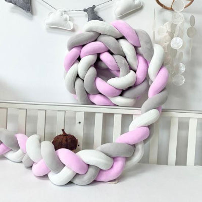 Tresse de Lit - WrapNest™ - Blanc Gris Mauve