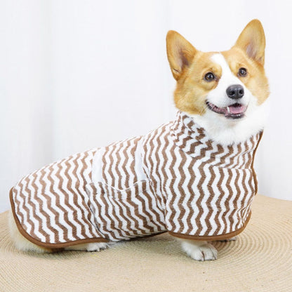 Peignoir pour Chien - PawDryRobe™ - Marron