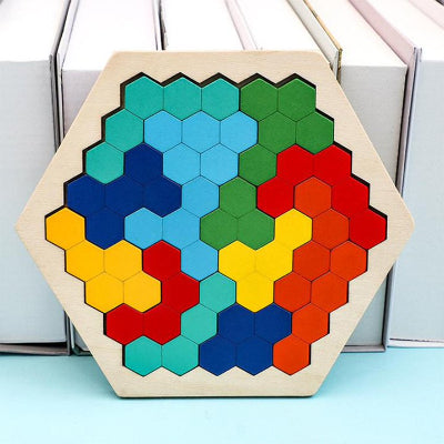 Puzzle en Bois - HexaLogic™ - Multicolore