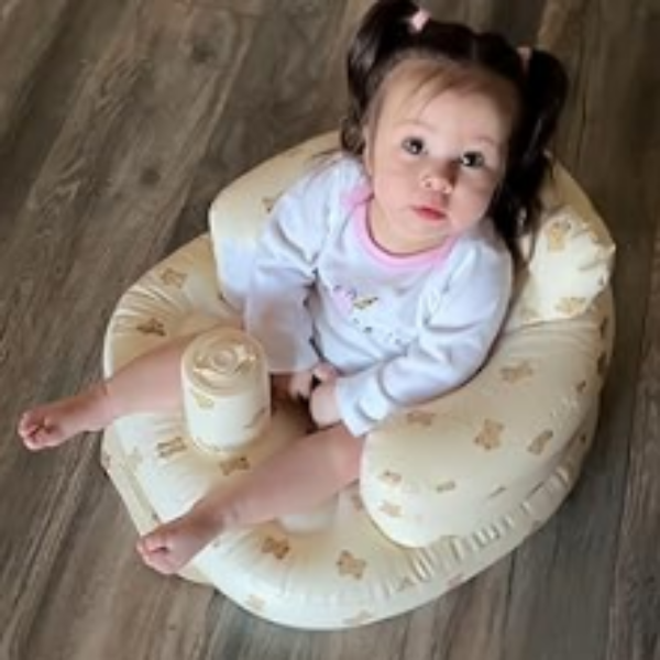 Canapé Gonflable - BabySeat™ - Blanc Nounours