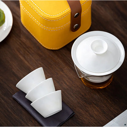 Service à Thé - PorceLuxe™ - Blanc