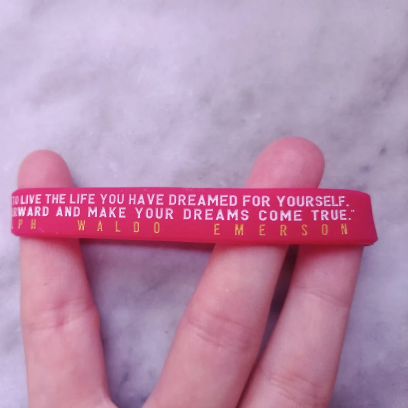 MotivationalSiliconeBracelet™ - Rouge
