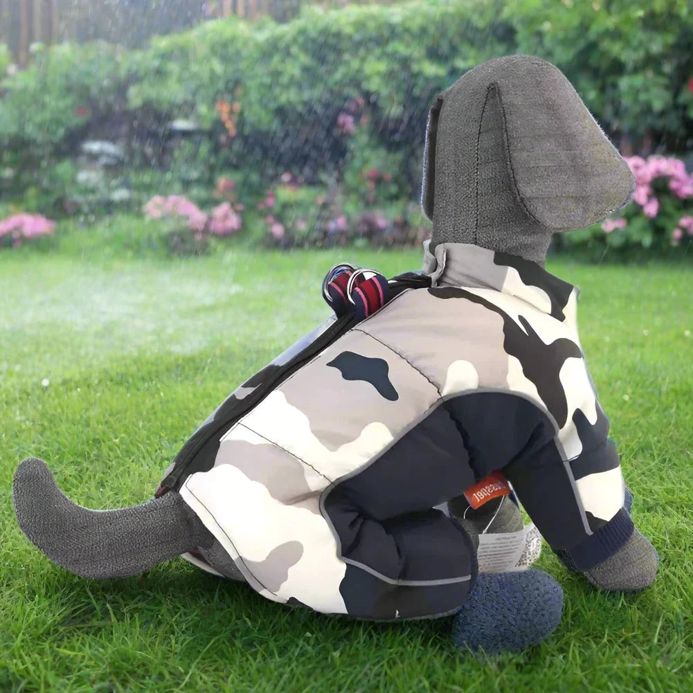 Doudoune pour Chien - WinterDogWarmJacket™ - Bleu foncé