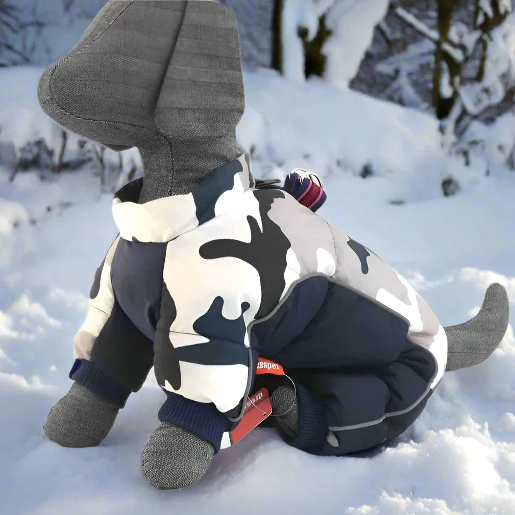 Doudoune pour Chien - WinterDogWarmJacket™ - Bleu foncé