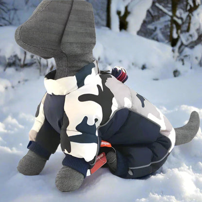 Doudoune pour Chien - WinterDogWarmJacket™ - Bleu foncé