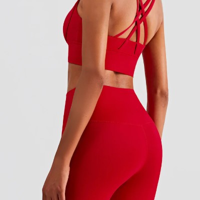 Combinaison Sport Femme - WomenFitnessSet™ - Rouge