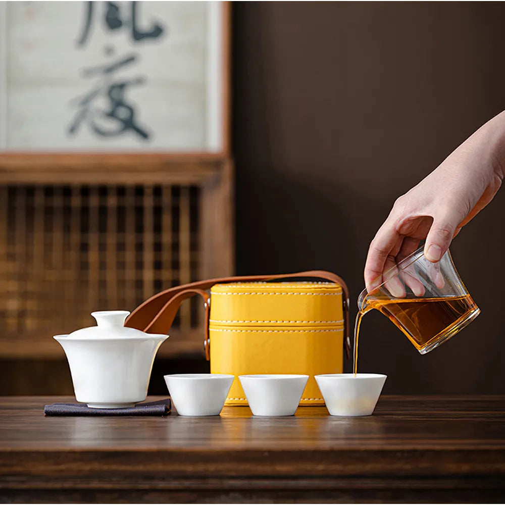 Service à Thé - PorceLuxe™ - Blanc