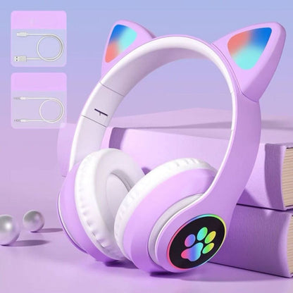 Casque Bluetooth - MeowTune™ - Mauve