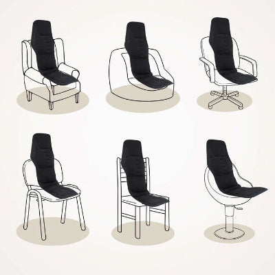 Chaise de Massage - HeatRelief™ - Noir