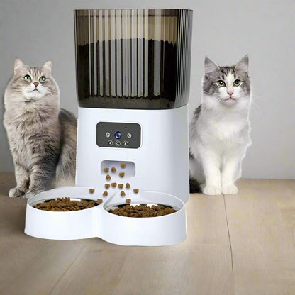 Distributeur de Croquettes pour Chat - CatFeederSmartBowls™ - Double Bol Vidéo