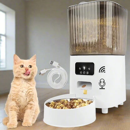 Distributeur de Croquettes pour Chat - CatFeederSmartBowls™ - Bol Unique Vidéo