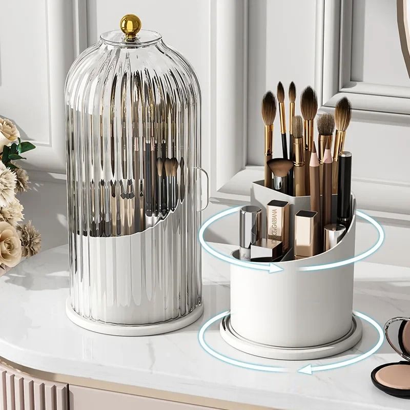 Organisateur Maquillage - MakeupBrushHolder™ - Blanc Transparent