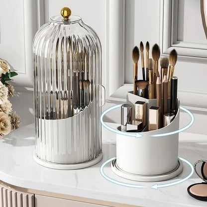 Organisateur Maquillage - MakeupBrushHolder™ - Blanc Transparent