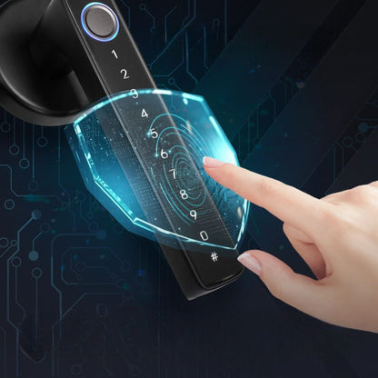 Serrure Empreinte Digitale - BiometricHandle™ - Noir