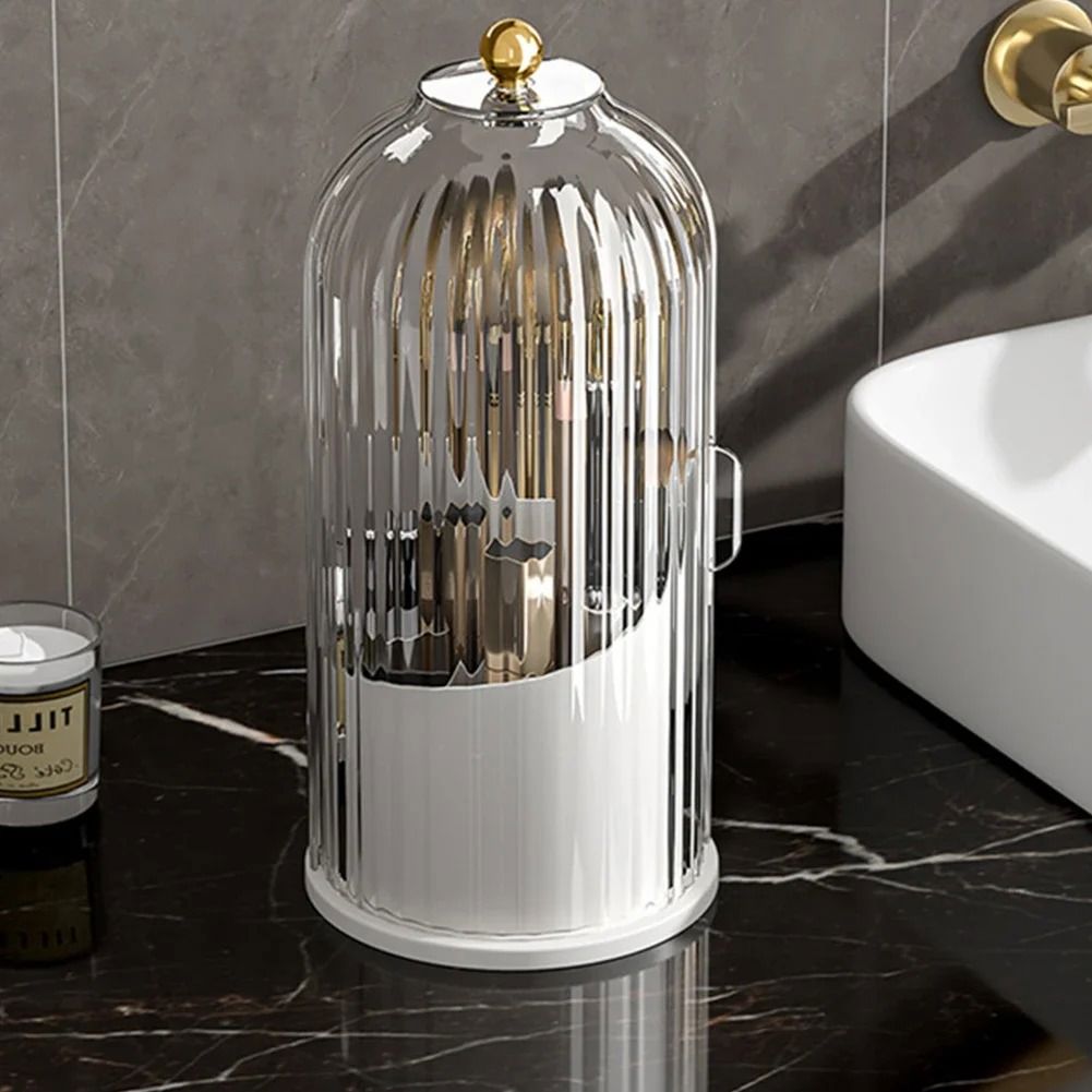 Organisateur Maquillage - MakeupBrushHolder™ - Blanc Transparent